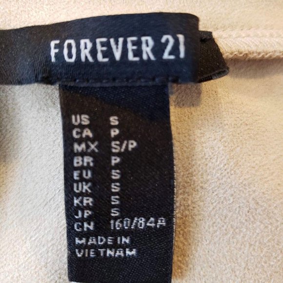 Forever 21 Woman's Sz S Dress tan short sleeves - Picture 3 of 3